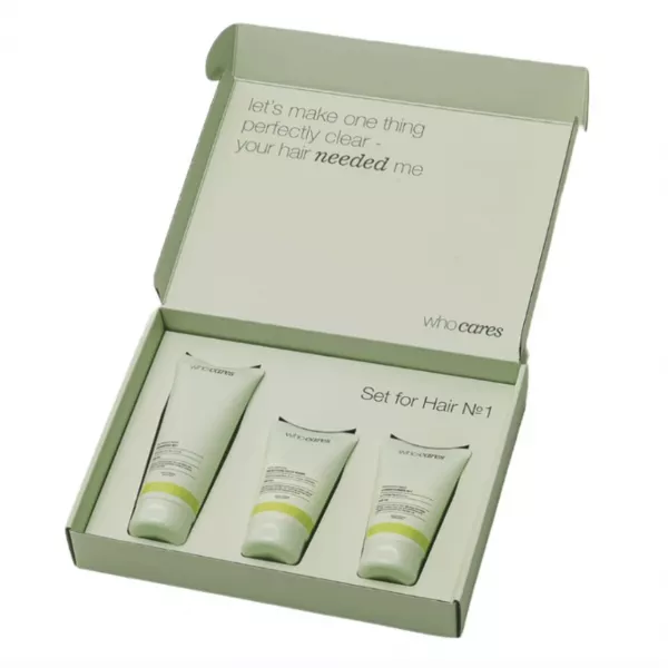 Who Cares Set For Hair �1 ���� (shm/200ml + h/cond/100ml + h/mask/100ml)