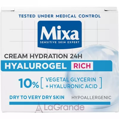 Mixa Hyalurogel Rich Intensive Hydration Cream             