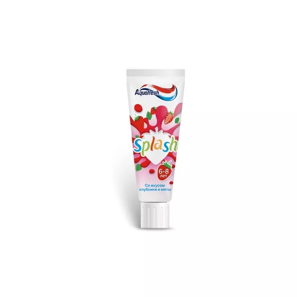 Aquafresh Splash Toothpaste Strawberry ������ ����� ��� ����� 3-8 ���, ����������
