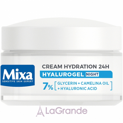 Mixa Hyalurogel Night Hydrating Cream-Mask ͳ -          