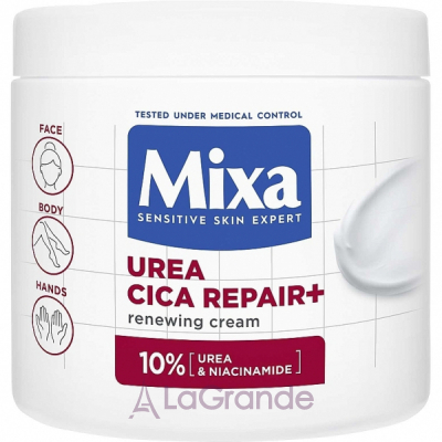 Mixa Urea Cica Repair+ Regenerating Cream ³ -       ,   