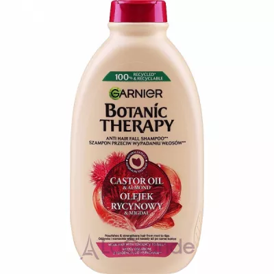 Garnier Botanic Therapy Castor Oil And Almond Anti Hair Fall Shampoo   ,        