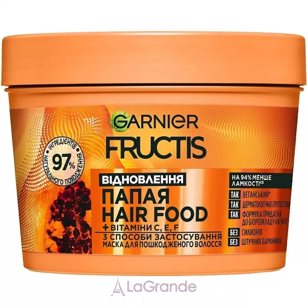 Garnier Fructis Hair Food Papaya Mask ����� 3 � 1 