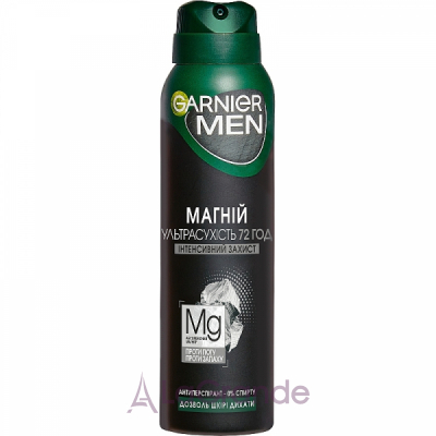 Garnier Men Mineral Magnesium Ultra Dry 72h Deodorant -   