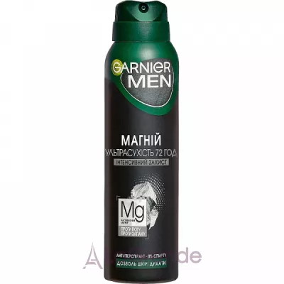 Garnier Men Mineral Magnesium Ultra Dry 72h Deodorant -   