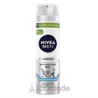 Nivea Men Sensitive One Stroke Shave Gel    