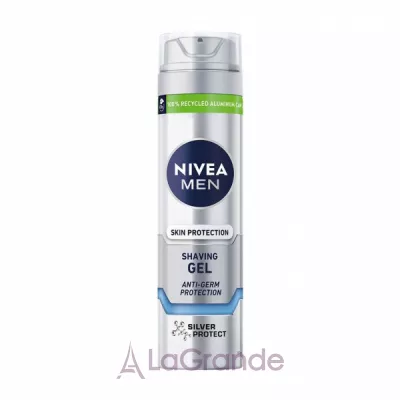 Nivea Men Silver Protect Skin Protection Shaving Gel    