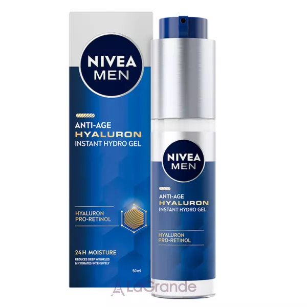 Nivea Men Anti-Age Hyaluron Instant Hydro Gel �������������� ��������� � ������������ ��������