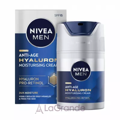 Nivea Men Anti-Age Hyaluron Face Moisturizing Cream      