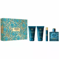 Versace Eros Eau De Parfum ����� (��������������� ���� 100 �� + ��������������� ���� 10 �� + ���� ��� ���� 75 �� + ������� ����� ������ 75 ��)