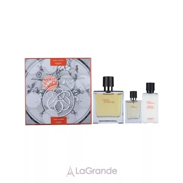 Hermes Terre D`Hermes Parfum ����� (��������������� ���� 75 �� + ��������� 12,5 �� + ������� ����� ������ 40 ��)