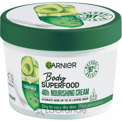 Garnier Body SuperFood Avocado Oil + Omega 6 Nourishing Cream          