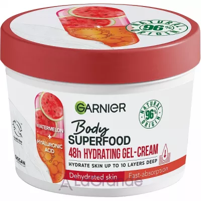 Garnier Body SuperFood Watermelon & Hyaluronic Acid Hydrating Gel-Cream  -    