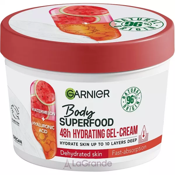 Garnier Body SuperFood Watermelon & Hyaluronic Acid Hydrating Gel-Cream �������������� ����-���� ��� ���������� ���� ���
