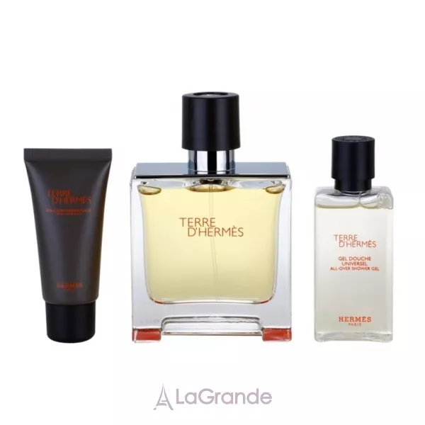 Hermes Terre D`Hermes Parfum ����� (��������������� ���� 75 �� + ������� ����� ������ 15 �� + ���� ��� ���� 40 ��)