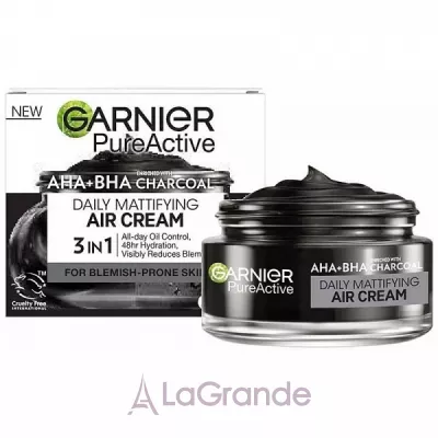 Garnier Pure Active Daily Mattifying Air Cream     AHA-BHA-  ,     