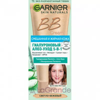 Garnier Skin Naturals Hyaluronic Aloe All-in-1 BB Cream BB-      