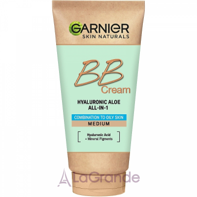 Garnier Skin Naturals Hyaluronic Aloe All-in-1 BB Cream BB-      