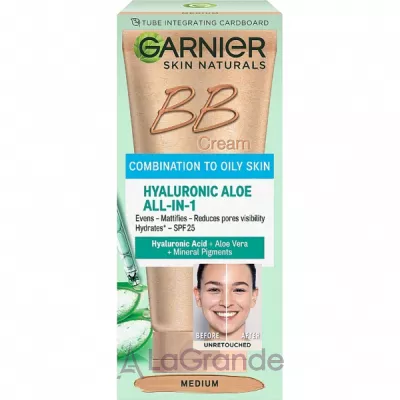 Garnier Skin Naturals Hyaluronic Aloe All-in-1 BB Cream BB-      