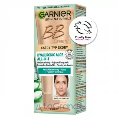 Garnier Skin Naturals Hyaluronic Aloe All-in-1 BB Cream BB-    