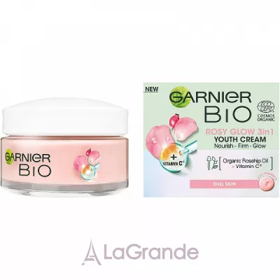 Garnier Bio Rosy Glow 3in1 Youth Cream    볺       