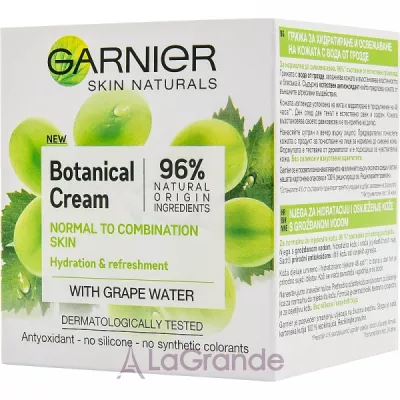 Garnier Skin Naturals Botanical Cream With Grape Water            