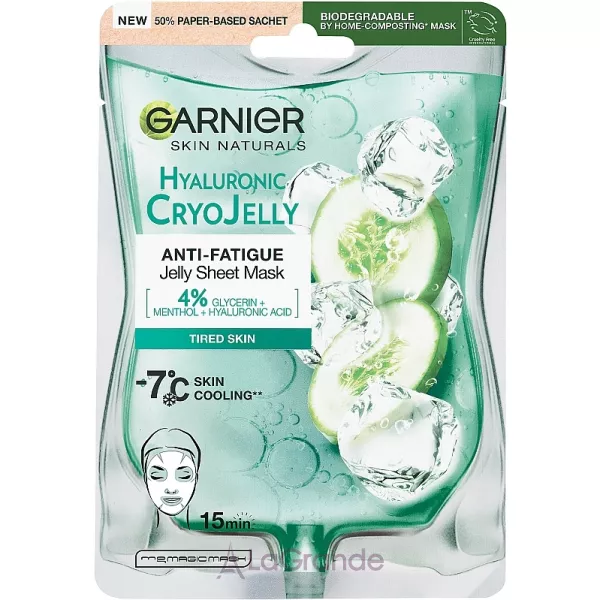 Garnier Skin Naturals Hyaluronic Cryo Jelly Sheet Mask ó��������� �������� �����-���� � ������� ����������� �� ���������� ��� ���� ������� � �������� �����