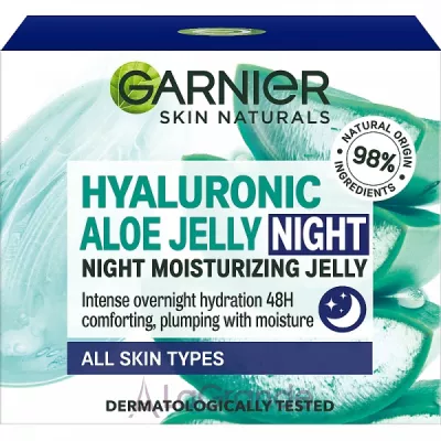 Garnier Skin Naturals Hyaluronic Aloe Night Jelly Moisturizer    -     