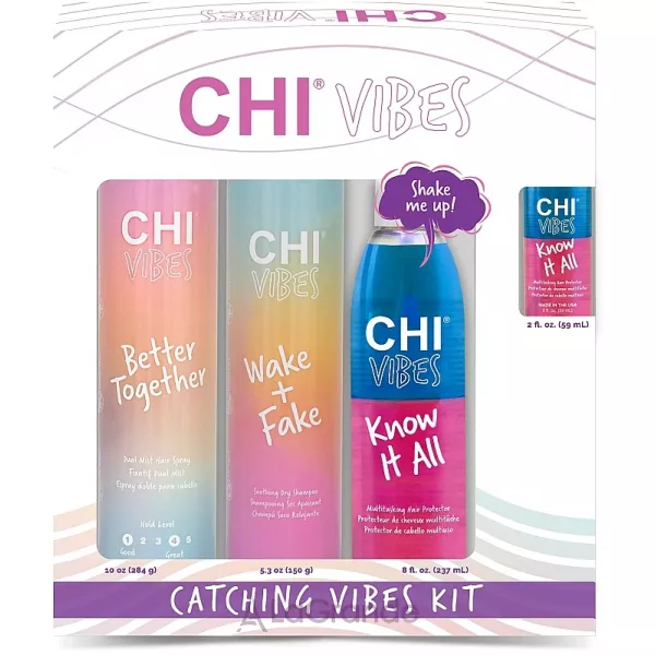CHI Vibes Catching Vibes Kit ����� (h/spray/284g + shm/150g + prot/237ml + prot/59ml)