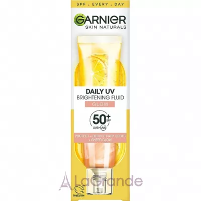 Garnier Skin Naturals Vitamin C Daily UV Glow SPF 50+      C     , SPF50+