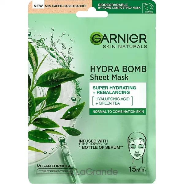 Garnier Skin Naturals Hydra Bomb Sheet Mask �������� ����� ��� ��������� �� ���������� ���� ������� �����-�����