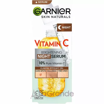 Garnier Skin Naturals Vitamin C Night Brightening Serum          ,     