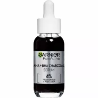 Garnier Pure Active AHA+BHA Charcoal Serum ���������-������ � ����� ������ ����������� ���� ����