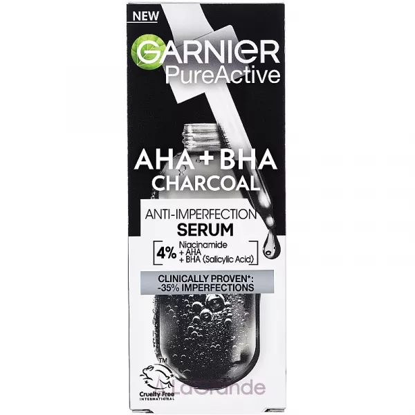 Garnier Pure Active AHA+BHA Charcoal Serum ���������-���� � ������� ����� ������� ���� �������