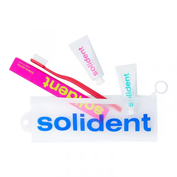 Solident Travel Kit Mint-Peach ���� ��� ��������� 