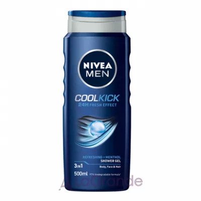 NIVEA MEN ool Kick 3in1 Shower Gel    31 