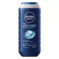 NIVEA MEN �ool Kick 3in1 Shower Gel ���� ��� ���� 3�1 "������������� ��������" � ��������