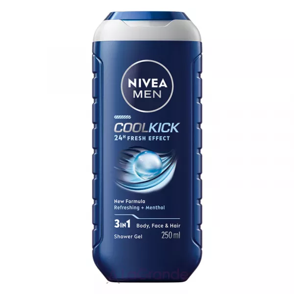 NIVEA MEN �ool Kick 3in1 Shower Gel ���� ��� ���� 3�1 