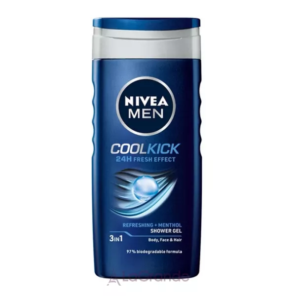 NIVEA MEN �ool Kick 3in1 Shower Gel ���� ��� ���� 3�1 