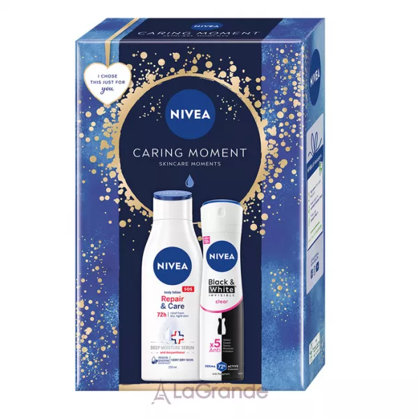 NIVEA Caring Moment 2024 ������������ ���� ������ (b/lot/250ml + deo/150ml)