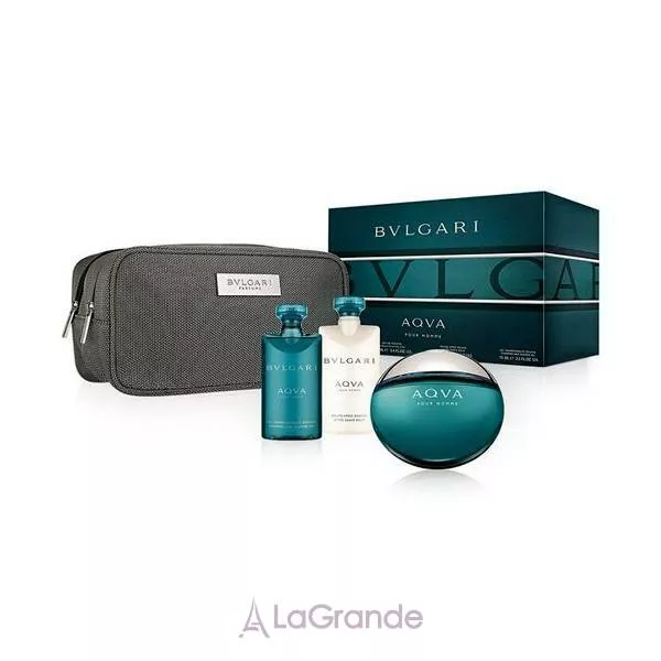 Bvlgari Aqua pour Homme ����� (��������� ���� 100 �� + ���� ��� ���� 75 �� + ������� ����� ������ 75 �� + �������)