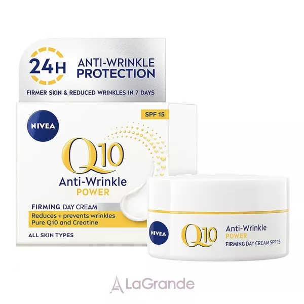 NIVEA Q10 Power Anti-Wrinkle Firming Day Cream SPF15 ������������ ������ ���� ����� ������� SPF15