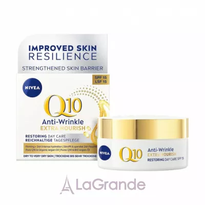 NIVEA Q10 Extra Nourish Anti-Wrinkle Restoring Day Care SPF 15    