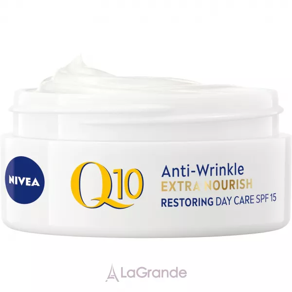 NIVEA Q10 Extra Nourish Anti-Wrinkle Restoring Day Care SPF 15 ����������������� ������� ���� 