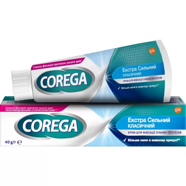 Corega Denture fixation cream extra strong Classic ���� ��� �������� ������ ������� ������ ������� � ������ �'���