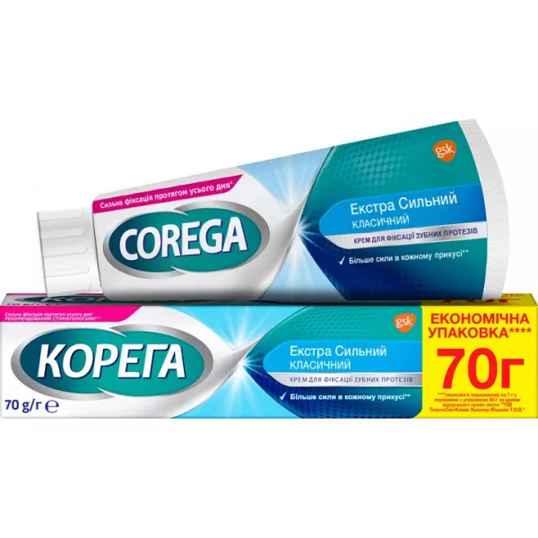 Corega Denture fixation cream extra strong Classic ���� ��� �������� ������ ������� ������ ������� � ������ �'���