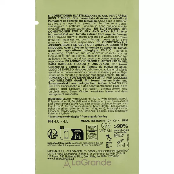 Nook Beauty Family Mycurly Elasticizing Gel Conditioner ����������� ��� ������������ �������� � ��������� ����� (�������)