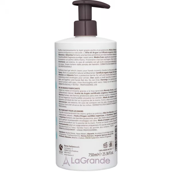 Barex Italiana Olioseta Hygiene-Pro Purifying Hand Gel ����-���������� ��� ���