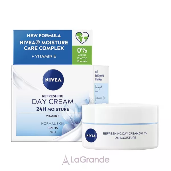NIVEA Refreshing 24H Moisture Day Cream SPF15 ���������� ������� ���� 