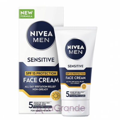 NIVEA MEN Sensitive Face Cream SPF15        